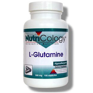 L-Glutamine 500mg 100 caps from NutriCology