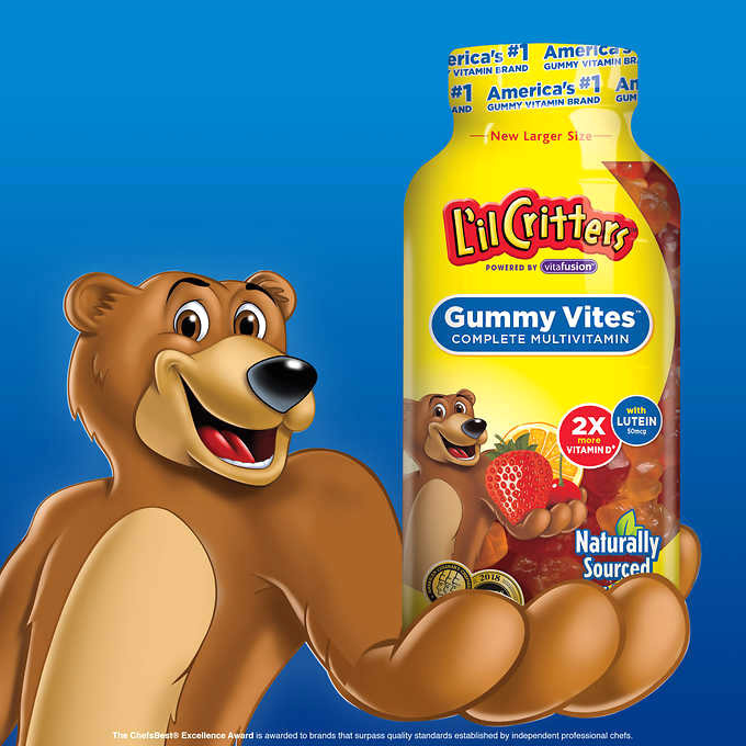Lil Critters Gummy Vites, Complete Multivitamin for Kids, 300 Gummy Bears