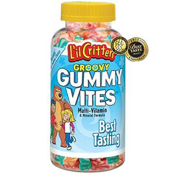 Lil Critters Groovy Gummy Vites Multi-Vitamins for Children, 250 Swirly Bears