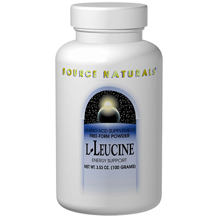 L-Leucine 500mg, 120 Capsules, Source Naturals