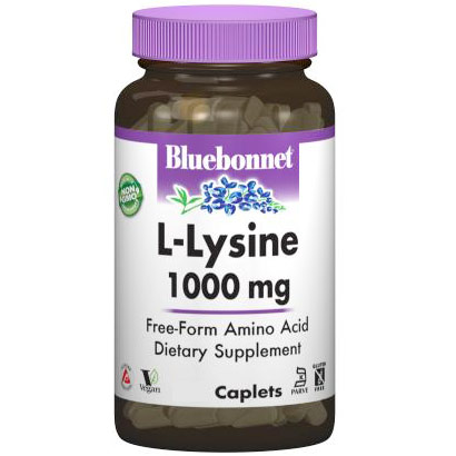 L-Lysine 1000 mg, 50 Caplets, Bluebonnet Nutrition