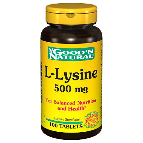 Good 'N Natural L-Lysine 500 mg, 100 Tablets, Good 'N Natural