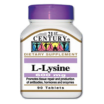 L-Lysine 600 mg 90 Tablets, 21st Century Health Care