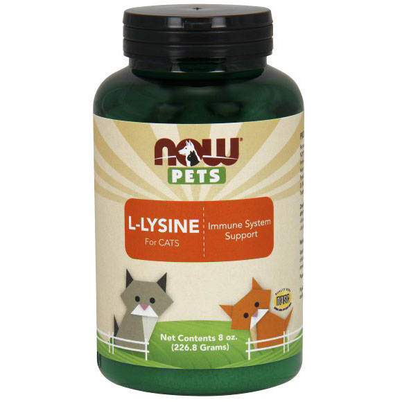 Pets L-Lysine for Cats, 8 oz, NOW Foods