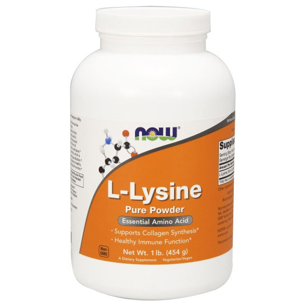 L-Lysine Powder 1 lb, NOW Foods