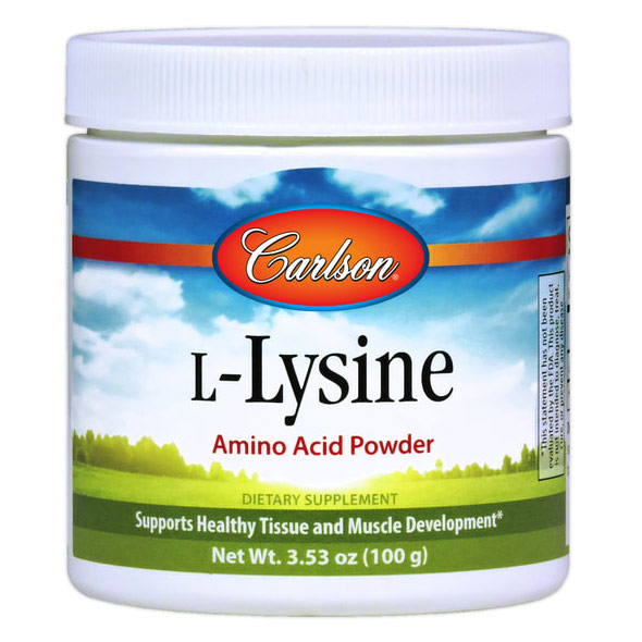 L-Lysine Powder, 100 g, Carlson Labs
