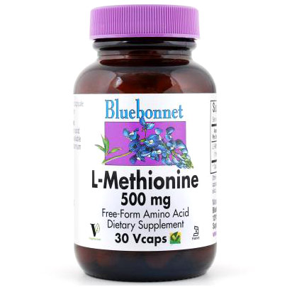 L-Methionine 500 mg, 30 Vcaps, Bluebonnet Nutrition