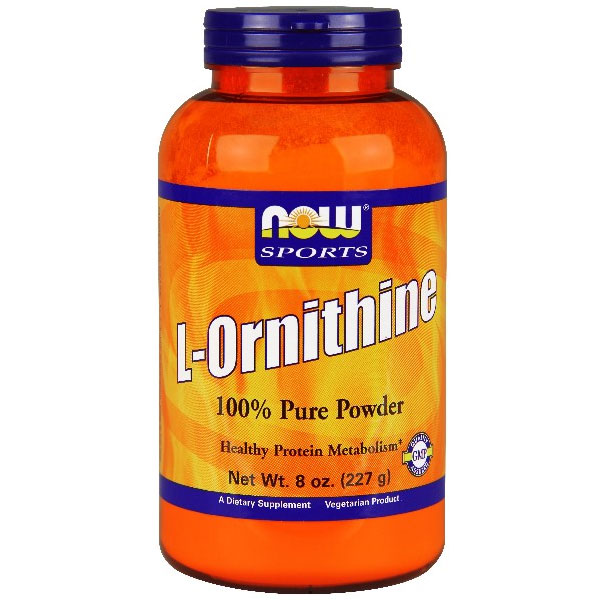 L- Ornithine HCl Powder Vegetarian 8 oz, NOW Foods