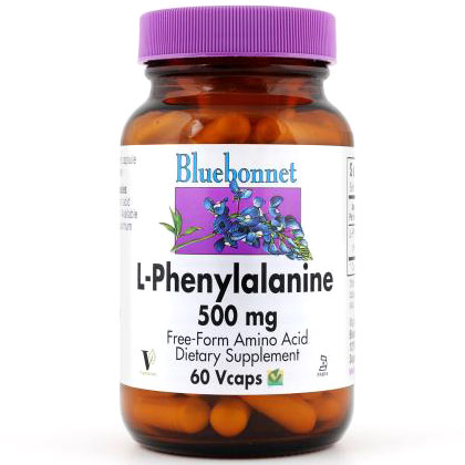 L-Phenylalanine 500 mg, 60 Vcaps, Bluebonnet Nutrition