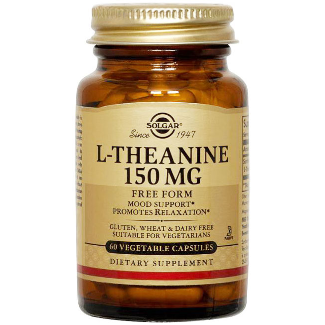 L-Theanine 150 mg, 60 Vegetable Capsules, Solgar