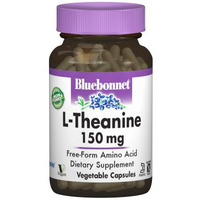 L-Theanine 150 mg, 30 Vegetable Capsules, Bluebonnet Nutrition
