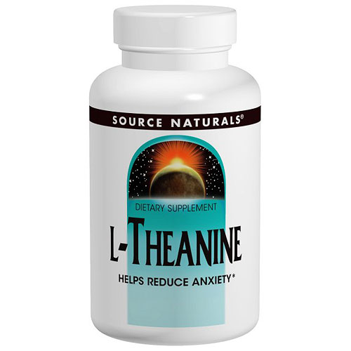 L-Theanine 200 mg Cap, 120 Capsules, Source Naturals