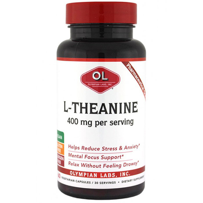 L-Theanine 200mg, 60 Capsules, Olympian Labs