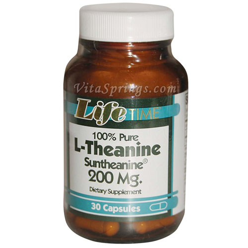 L-Theanine (Suntheanine) 200 mg, 30 Capsules, LifeTime