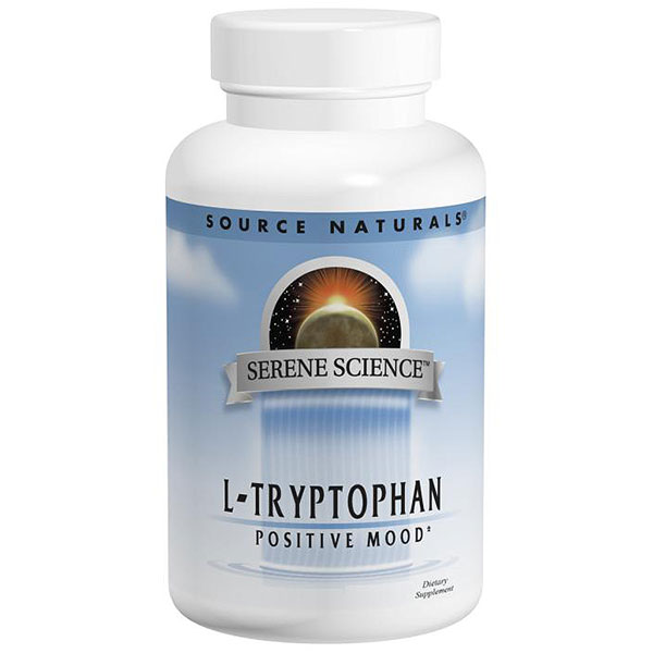 L-Tryptophan 500 mg, Value Size, 120 Tablets, Source Naturals
