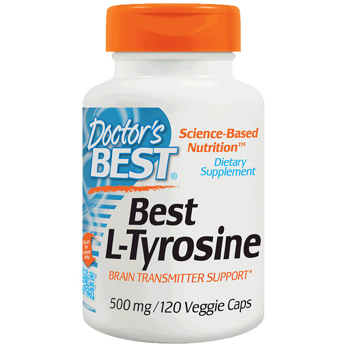 L-Tyrosine 500 mg, 120 Veggie Caps, Doctors Best