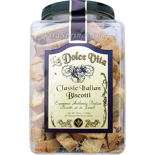 La Dolce Vita Classic Italian Biscotti, 40 oz (1.14 kg)