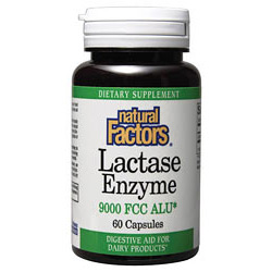 Lactase Enzymes 60 Capsules, Natural Factors