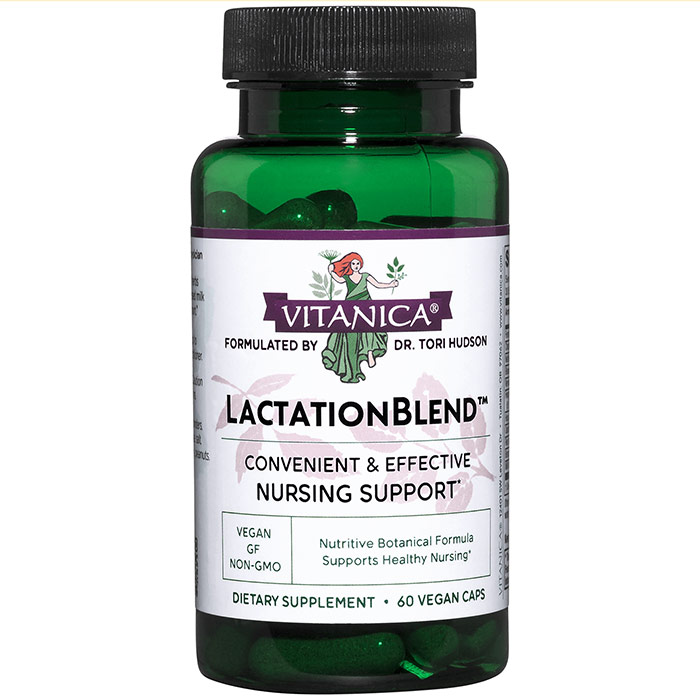 LactationBlend, Nursing Support, 60 Vegetarian Capsules, Vitanica