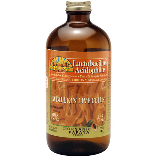 Lactobacillus Acidophilus Liquid, Papaya, 16 oz, Dynamic Health Labs