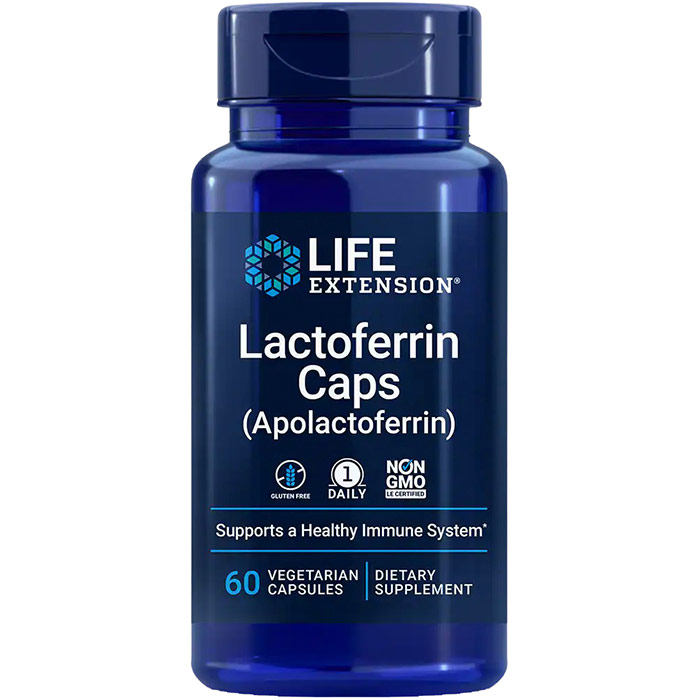 Lactoferrin (apolactoferrin) Caps, 60 Capsules, Life Extension