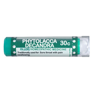 Lactose Free Phytolacca Decandra 30C, 80 Pellets, Ollois Homeopathic