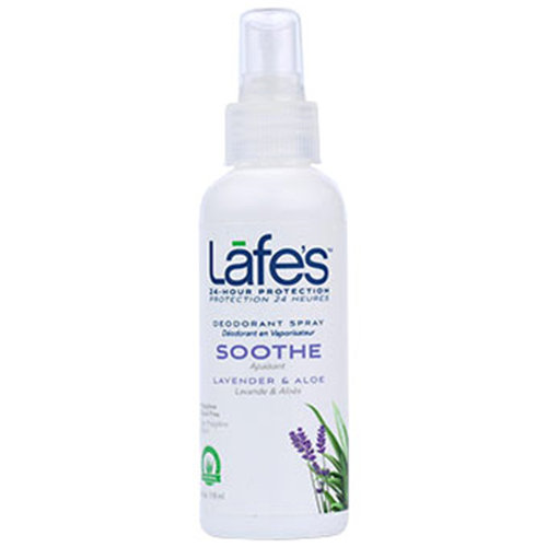 Lafes Deodorant Spray - Soothe, 4 oz, Natural BodyCare