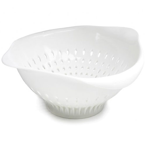 Large Colander, White, 3.5 Quart, Preserve