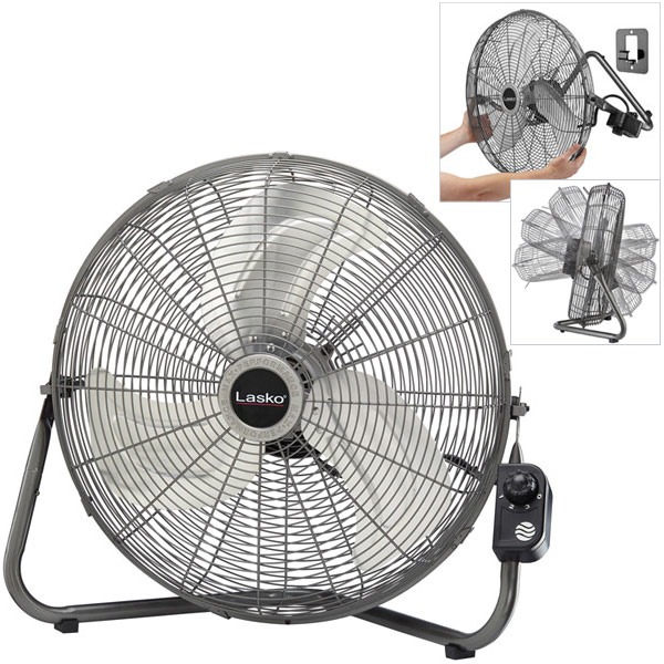 Lasko Max Performance 20 Inch High Velocity Fan with Quickmount