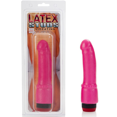 Latex Studs Smooth Vibe - Pink, California Exotic Novelties