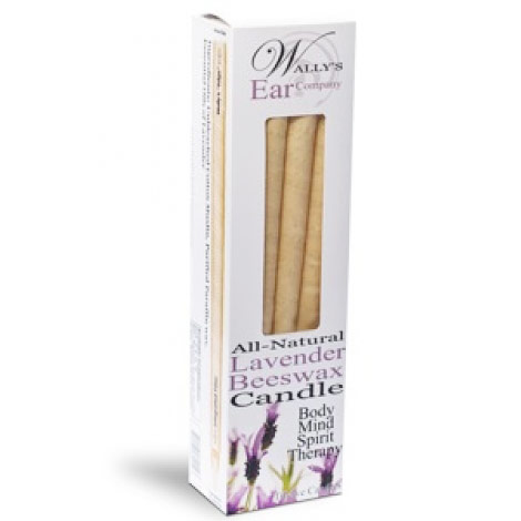 Wally's Natural Products Lavender Beeswax Hollow Ear Candles, 12 pk, Wally's Natural Products