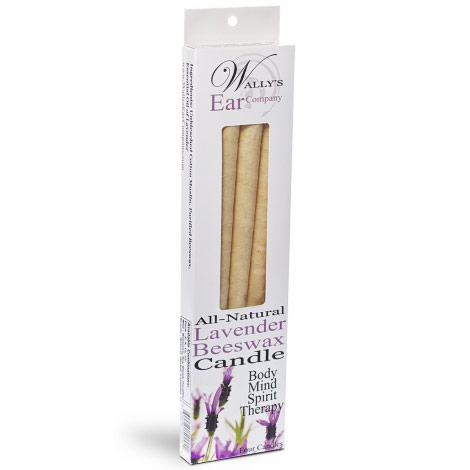 Wally's Natural Products Lavender Beeswax Hollow Ear Candles, 4 pk, Wally's Natural Products