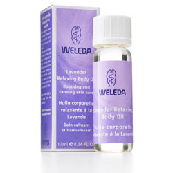 Weleda Lavender Relaxing Body Oil Travel Size, 0.34 oz