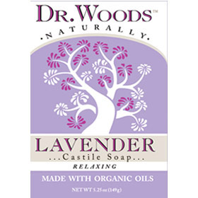 Lavender Castile Soap Bar, 5.25 oz, Dr. Woods