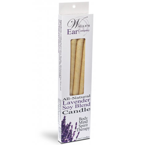 Wally's Natural Products Lavender Soy Blend Hollow Ear Candles, 4 pk, Wally's Natural Products