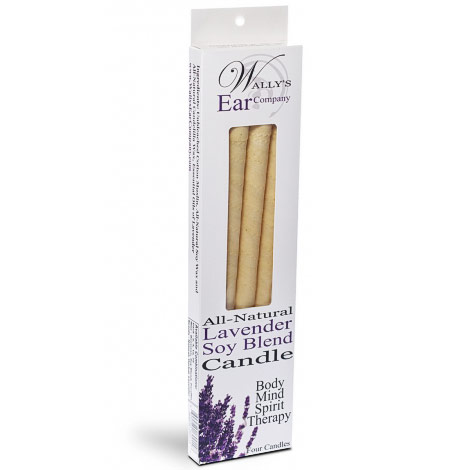 Lavender Soy Blend Hollow Ear Candles, 4 pk, Wallys Natural Products