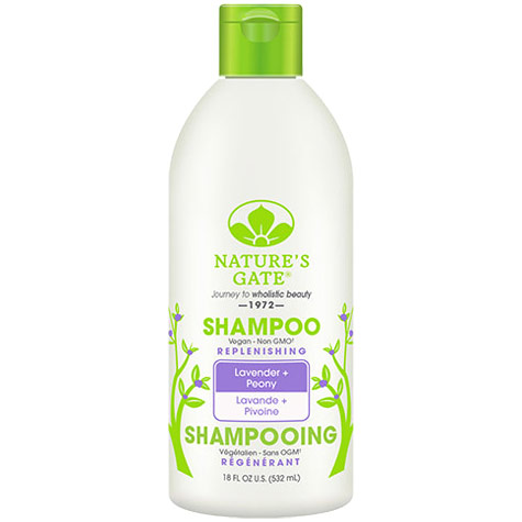 Lavender + Peony Replenishing Shampoo, 18 oz, Natures Gate