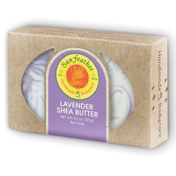 Lavender Shea Butter Bar Soap, 4.3 oz, Sunfeather Soap