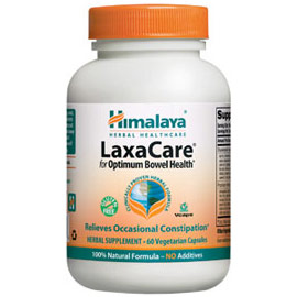 Himalaya Herbal Healthcare LaxaCare, For Optimum Bowel Health, 60 Vegetarian Capsules, Himalaya Herbal Healthcare
