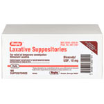 Watson Rugby Labs Laxative Suppositories, Bisacodyl 10 mg, 100 Suppositories, Watson Rugby