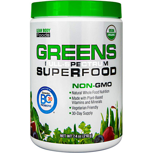 Greens Superfood, Natural Whole Food Nutrition, Unflavored, 7.4 oz, Labrada Nutrition