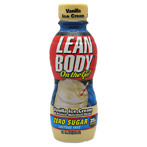 Lean Body On the Go, Hi-Protein Nutrition Shake, 14 oz x 12 Bottles, Labrada Nutrition