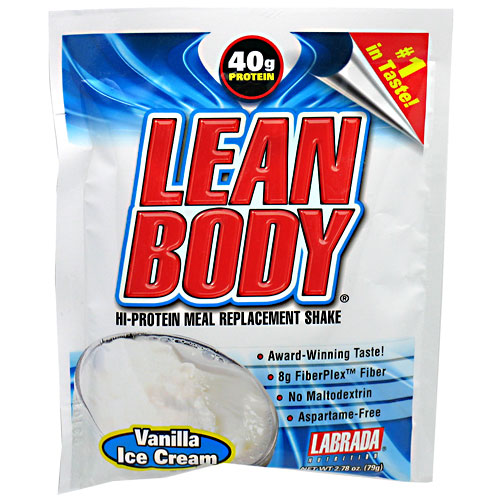 Lean Body Powder, Hi-Protein Meal Repalcement Shake, 80 Packets, Labrada Nutrition