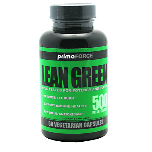Lean Green Green Tea Extract 500 mg, 60 Vegetarian Capsules, PrimaForce