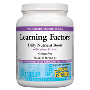 Natural Factors Learning Factors Daily Nutrient Boost with Whey, 16 oz, Natural Factors