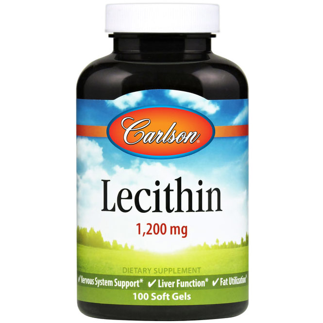 Lecithin, 1200 mg 100 softgels, Carlson Labs