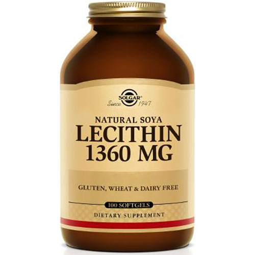 Lecithin 1360 mg, 100 Softgels, Solgar