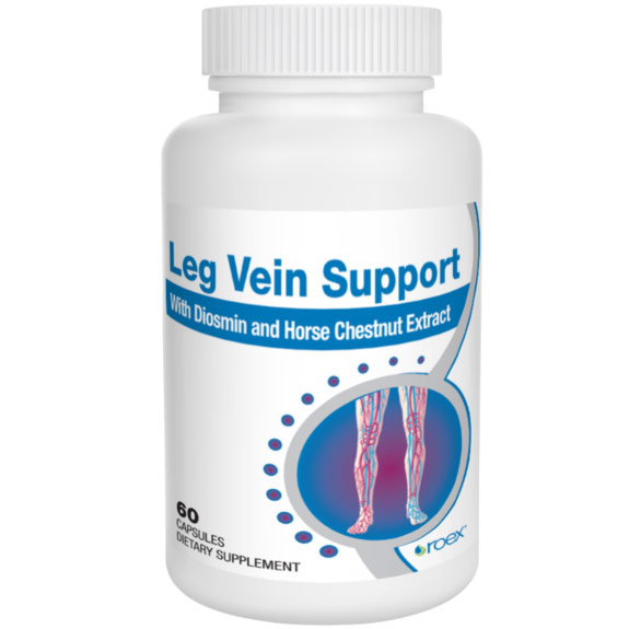 Leg Vein Support, 60 Capsules, Roex