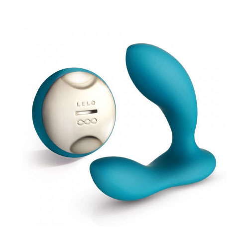 Lelo Hugo Remote Controlled Prostate Massager Vibrator - Ocean Blue