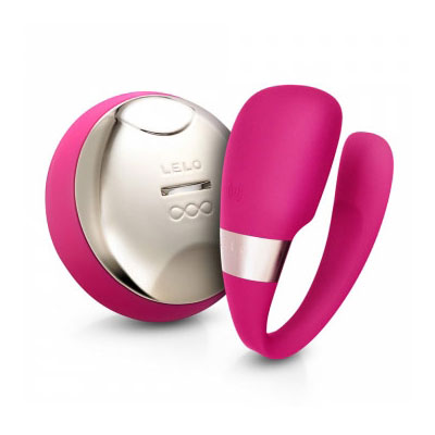 Lelo Tiani 3 Remote Controlled Couples Massager Vibrator - Cerise